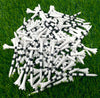 NorthPointe 3 ¼” Plastic Golf Tees – White with Black Stripes - 50 Golf Tees Plastic in Bulk