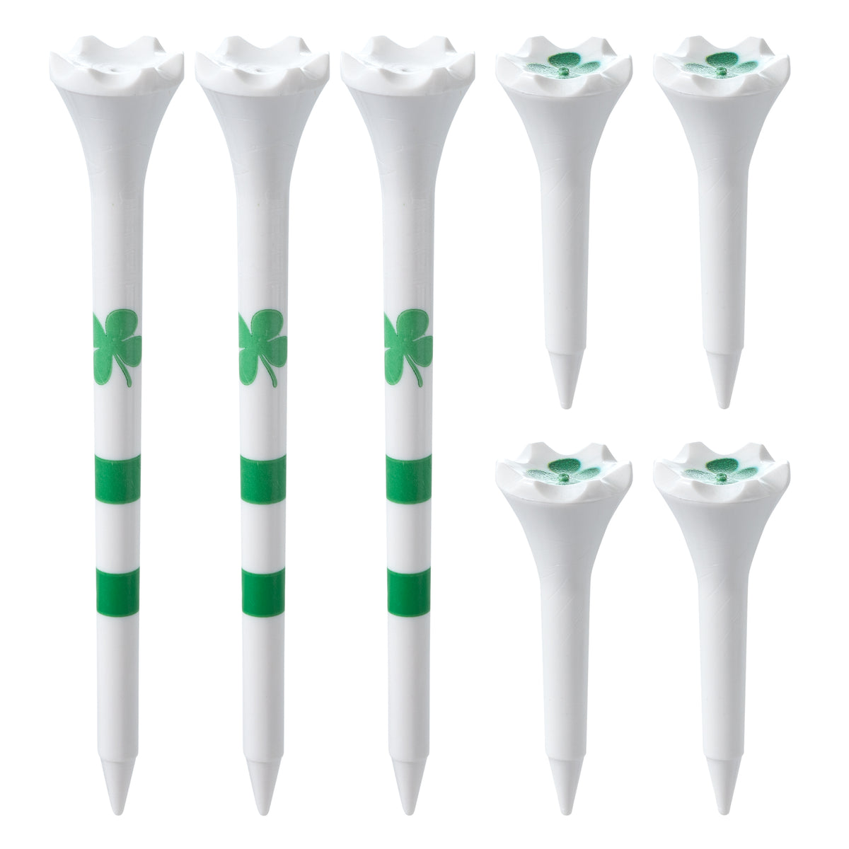 Golf Tees Plastic Combo Length Pack of 50 Includes (40 Count) 3 ¼” Plastic Golf Tees + (10 Count) 1½ Plastic Short Tees for Irons, Hybrids, Par Threes