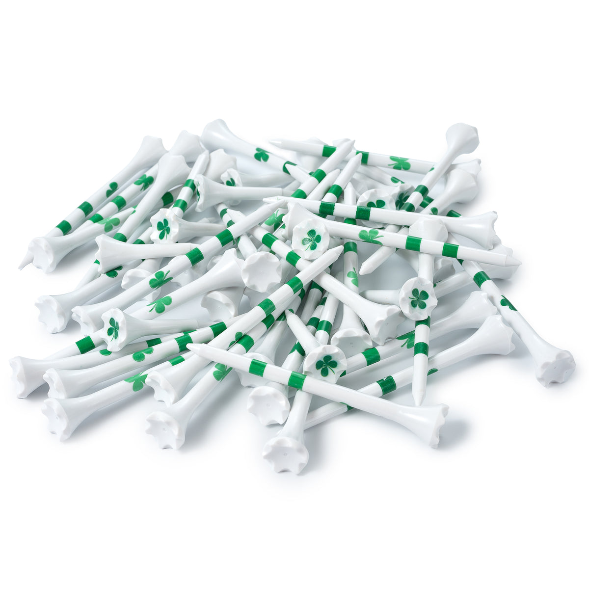 Golf Tees Plastic Combo Length Pack of 50 Includes (40 Count) 3 ¼” Plastic Golf Tees + (10 Count) 1½ Plastic Short Tees for Irons, Hybrids, Par Threes