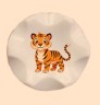 Tiger Golf Tees - Children Themed Cool Golf Tees Plastic - Pack of 40 Includes 3 ¼” Plastic Golf Tees Youth Kids Fun Various Designs - Golf Gifts -Stripes for Consistent Depth Placement