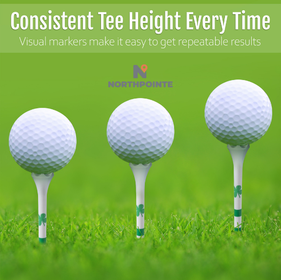 Golf Tees Plastic Combo Length Pack of 50 Includes (40 Count) 3 ¼” Plastic Golf Tees + (10 Count) 1½ Plastic Short Tees for Irons, Hybrids, Par Threes