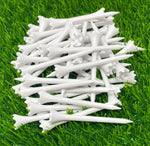 NorthPointe Plastic Golf Tees – 2 ¾” inch Classic Solid White - 100 Golf Tees Plastic in Bulk