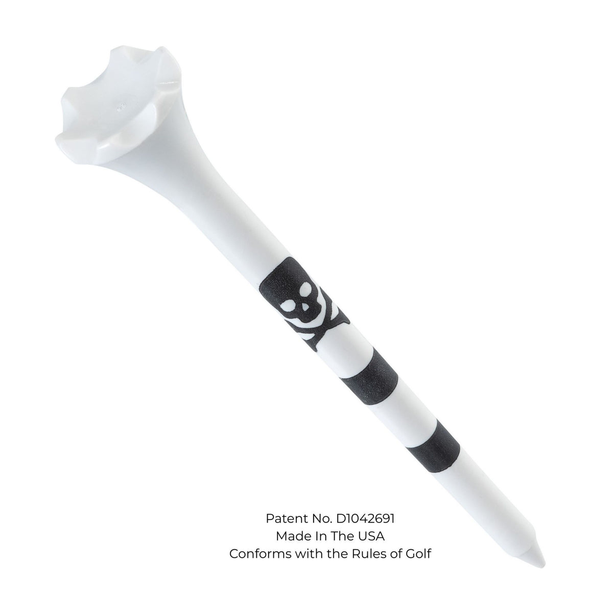 Skull and Crossbones Golf Tees Plastic 3 1/4-100 Plastic Golf Tees in Bulk