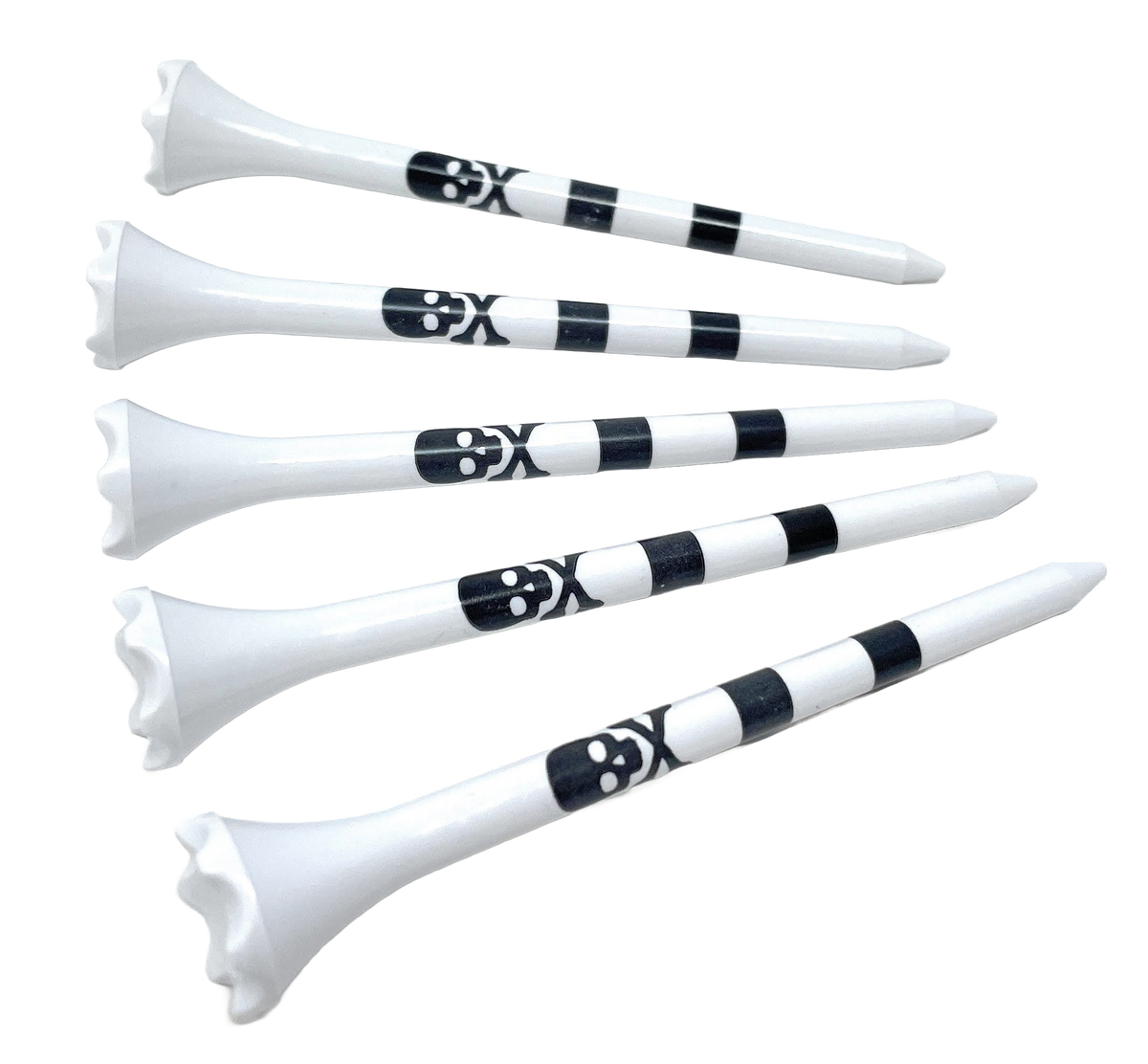 Skull and Crossbones Golf Tees Plastic 3 1/4-100 Plastic Golf Tees in Bulk