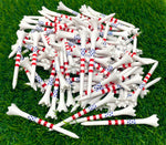 3 ¼” USA Stars and Stripes American Flag Golf Tees Plastic - 100 Plastic Golf Tees in Bulk – Patriotic