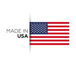 1 ½” Plastic Golf Tees w/ USA American Flag Cup Imprint – Short Golf Tees for Irons, Par Threes, Hybrids, and Driving Range - Pack of 50  Bulk in High Visibility White Durable Plastic