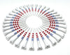 3 ¼” USA Stars and Stripes American Flag Golf Tees Plastic - 100 Plastic Golf Tees in Bulk – Patriotic