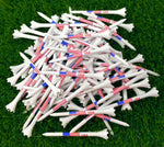 USA American Flag 3 ¼” Plastic Golf Tees - 100 Patriotic Golf Tees Plastic in Bulk